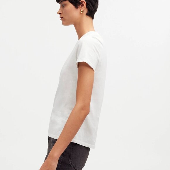Madewell Premium Standard 01. The Shrunken Tee White Size XXS NWT - Picture 3 of 8